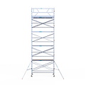 Euroscaffold Rolsteiger Euroscaffold Original 135x305 10,2m werkhoogte tegen de gevel