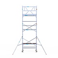 Euroscaffold Rolsteiger Euroscaffold Original 90x190 7,2m werkhoogte tegen de gevel