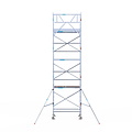 Euroscaffold Rolsteiger Euroscaffold Original 90x190 8,2m werkhoogte tegen de gevel