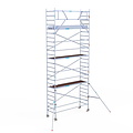 Euroscaffold Rolsteiger Euroscaffold Original 90x305 8,2m werkhoogte tegen de gevel