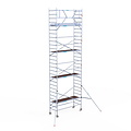 Euroscaffold Rolsteiger Euroscaffold Original 90x250 9,2m werkhoogte tegen de gevel
