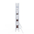 Euroscaffold Rolsteiger Euroscaffold Original 90x305 9,2m werkhoogte tegen de gevel