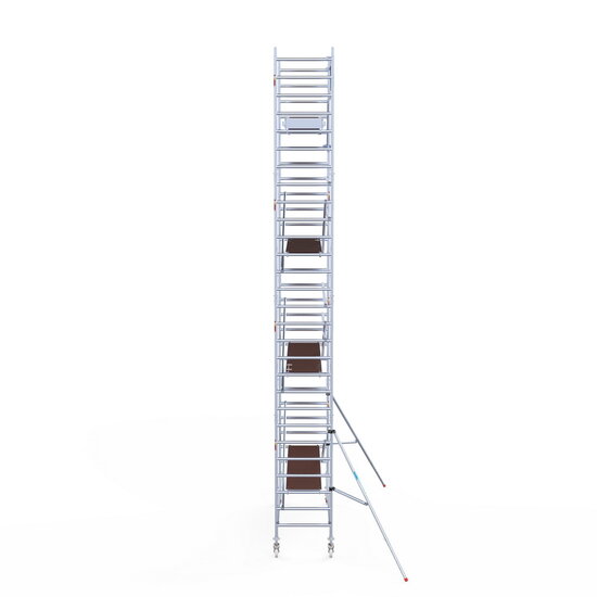 Euroscaffold Rolsteiger Euroscaffold Original 90x305 9,2m werkhoogte tegen de gevel