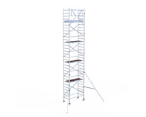 Rolsteiger Euroscaffold Original 90x190 10,2m werkhoogte tegen de gevel