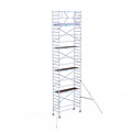 Euroscaffold Rolsteiger Euroscaffold Original 90x250 10,2m werkhoogte tegen de gevel