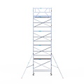 Euroscaffold Rolsteiger Euroscaffold Original 90x250 10,2m werkhoogte tegen de gevel