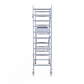Euroscaffold Rolsteiger Euroscaffold Original 90x250 4,2m werkhoogte carbon vloer tegen de gevel
