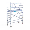 Euroscaffold Rolsteiger Euroscaffold Original 90x250 4,2m werkhoogte carbon vloer tegen de gevel