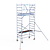 Euroscaffold Rolsteiger Original 90x190 5,2m werkhoogte carbon vloer tegen de gevel
