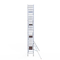 Euroscaffold Rolsteiger Euroscaffold Original 90x190 9,2m werkhoogte carbon vloer tegen de gevel