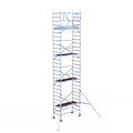 Euroscaffold Rolsteiger Euroscaffold Original 90x190 9,2m werkhoogte carbon vloer tegen de gevel