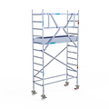 Euroscaffold Rolsteiger Euroscaffold Original 75x190 4,2m werkhoogte tegen de gevel