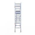 Euroscaffold Rolsteiger Euroscaffold Original 75x305 4,2m werkhoogte tegen de gevel