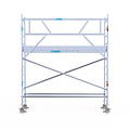 Euroscaffold Rolsteiger Euroscaffold Original 75x305 4,2m werkhoogte tegen de gevel