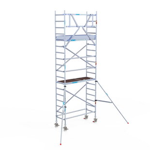 Rolsteiger Original 75x190 6,2m werkhoogte carbon vloer tegen de gevel