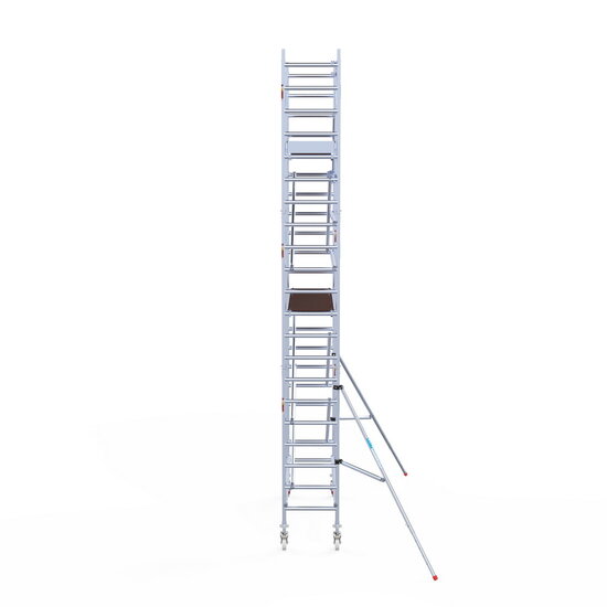 Euroscaffold Rolsteiger Euroscaffold Original 75x250 7,2m werkhoogte tegen de gevel