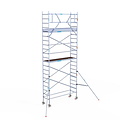 Euroscaffold Rolsteiger Euroscaffold Original 75x250 7,2m werkhoogte tegen de gevel