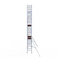 Euroscaffold Rolsteiger Euroscaffold Original 75x305 8,2m werkhoogte carbon vloer tegen de gevel