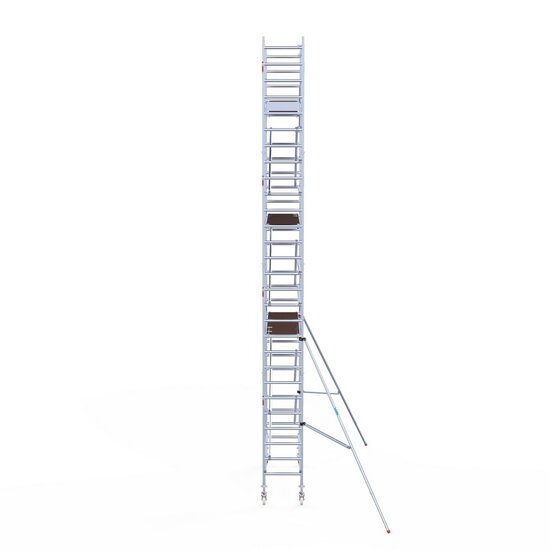 Euroscaffold Rolsteiger Euroscaffold Original 75x250 9,2m werkhoogte tegen de gevel