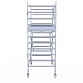 Euroscaffold Rolsteiger Euroscaffold Original 135x250 4,2m werkhoogte tegen de gevel