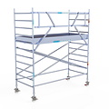 Euroscaffold Rolsteiger Euroscaffold Original 135x305 4,2m werkhoogte tegen de gevel