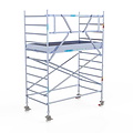 Euroscaffold Rolsteiger Euroscaffold Original 135x250 4,2m werkhoogte carbon vloer tegen de gevel