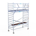 Euroscaffold Rolsteiger Euroscaffold Original 135x305 5,2m werkhoogte tegen de gevel