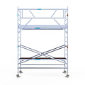 Euroscaffold Rolsteiger Euroscaffold Original 135x305 5,2m werkhoogte tegen de gevel