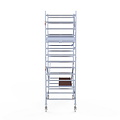 Euroscaffold Rolsteiger Euroscaffold Original 135x190 5,2m werkhoogte carbon vloer tegen de gevel