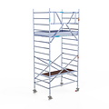 Euroscaffold Rolsteiger Euroscaffold Original 135x190 5,2m werkhoogte carbon vloer tegen de gevel