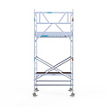 Euroscaffold Rolsteiger Euroscaffold Original 135x190 5,2m werkhoogte carbon vloer tegen de gevel