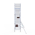 Euroscaffold Rolsteiger Euroscaffold Original 135x250 7,2m werkhoogte tegen de gevel