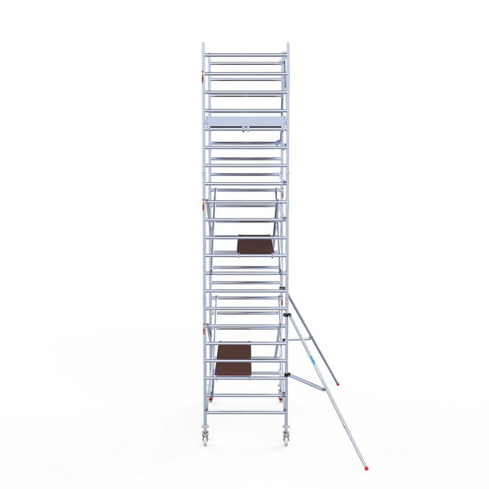 Euroscaffold Rolsteiger Euroscaffold Original 135x250 7,2m werkhoogte tegen de gevel