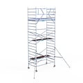Euroscaffold Rolsteiger Euroscaffold Original 135x250 7,2m werkhoogte tegen de gevel