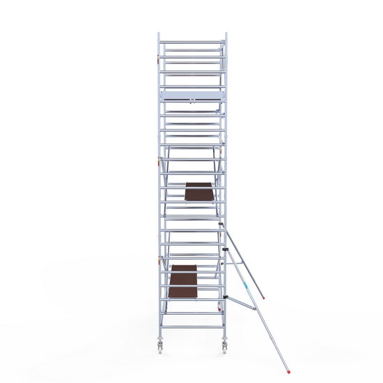 Euroscaffold Rolsteiger Euroscaffold Original 135x305 7,2m werkhoogte tegen de gevel
