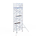 Euroscaffold Rolsteiger Euroscaffold Original 135x190 8,2m werkhoogte carbon vloer tegen de gevel