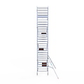 Euroscaffold Rolsteiger Euroscaffold Original 135x190 9,2m werkhoogte tegen de gevel