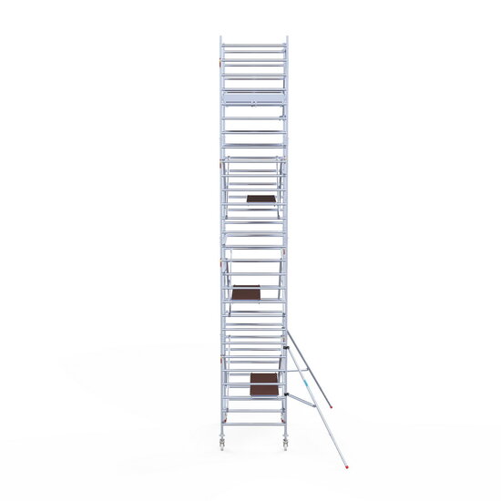 Euroscaffold Rolsteiger Euroscaffold Original 135x190 9,2m werkhoogte tegen de gevel