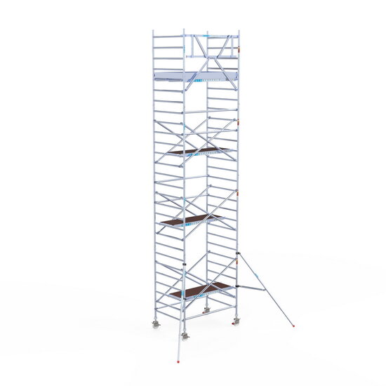 Euroscaffold Rolsteiger Euroscaffold Original 135x190 9,2m werkhoogte tegen de gevel
