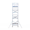 Euroscaffold Rolsteiger Euroscaffold Original 135x190 9,2m werkhoogte tegen de gevel