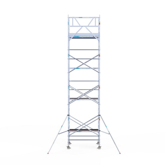 Euroscaffold Rolsteiger Euroscaffold Original 135x190 9,2m werkhoogte tegen de gevel