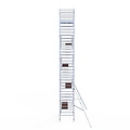 Euroscaffold Rolsteiger Euroscaffold Original 135x250 11,2m werkhoogte tegen de gevel
