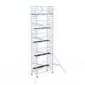 Euroscaffold Rolsteiger Euroscaffold Original 135x305 11,2m werkhoogte tegen de gevel