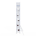Euroscaffold Rolsteiger Euroscaffold Original 135x190 13,2m werkhoogte tegen de gevel