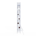 Euroscaffold Rolsteiger Euroscaffold Original 135x250 14,2m werkhoogte tegen de gevel