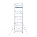 Euroscaffold Rolsteiger Euroscaffold Professional 90x250 10,2m werkhoogte tegen de gevel