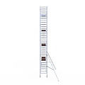 Euroscaffold Rolsteiger Euroscaffold Professional 90x250 10,2m werkhoogte tegen de gevel