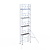Euroscaffold Rolsteiger Professional 90x250 10,2m werkhoogte carbon vloer tegen de gevel
