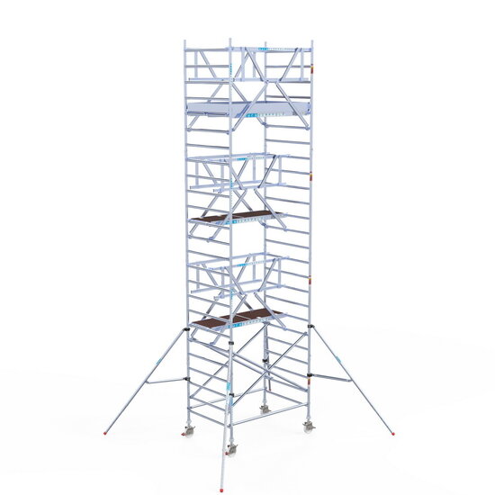 Euroscaffold Rolsteiger Euroscaffold Professional 135x190 8,2m werkhoogte vrijstaand