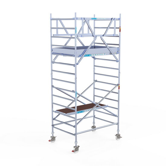 Euroscaffold Rolsteiger Euroscaffold Professional 135x305 5,2m werkhoogte vrijstaand
